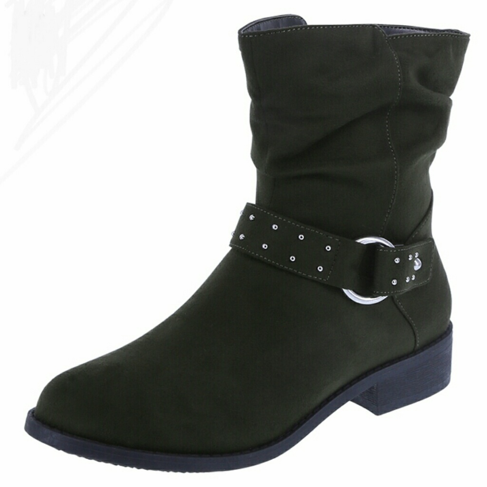 American Eagle Woman's Raven Studded Slouch Boots